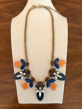 J.Crew | Topaz Resin Pendant Necklace | 18” Adjustable